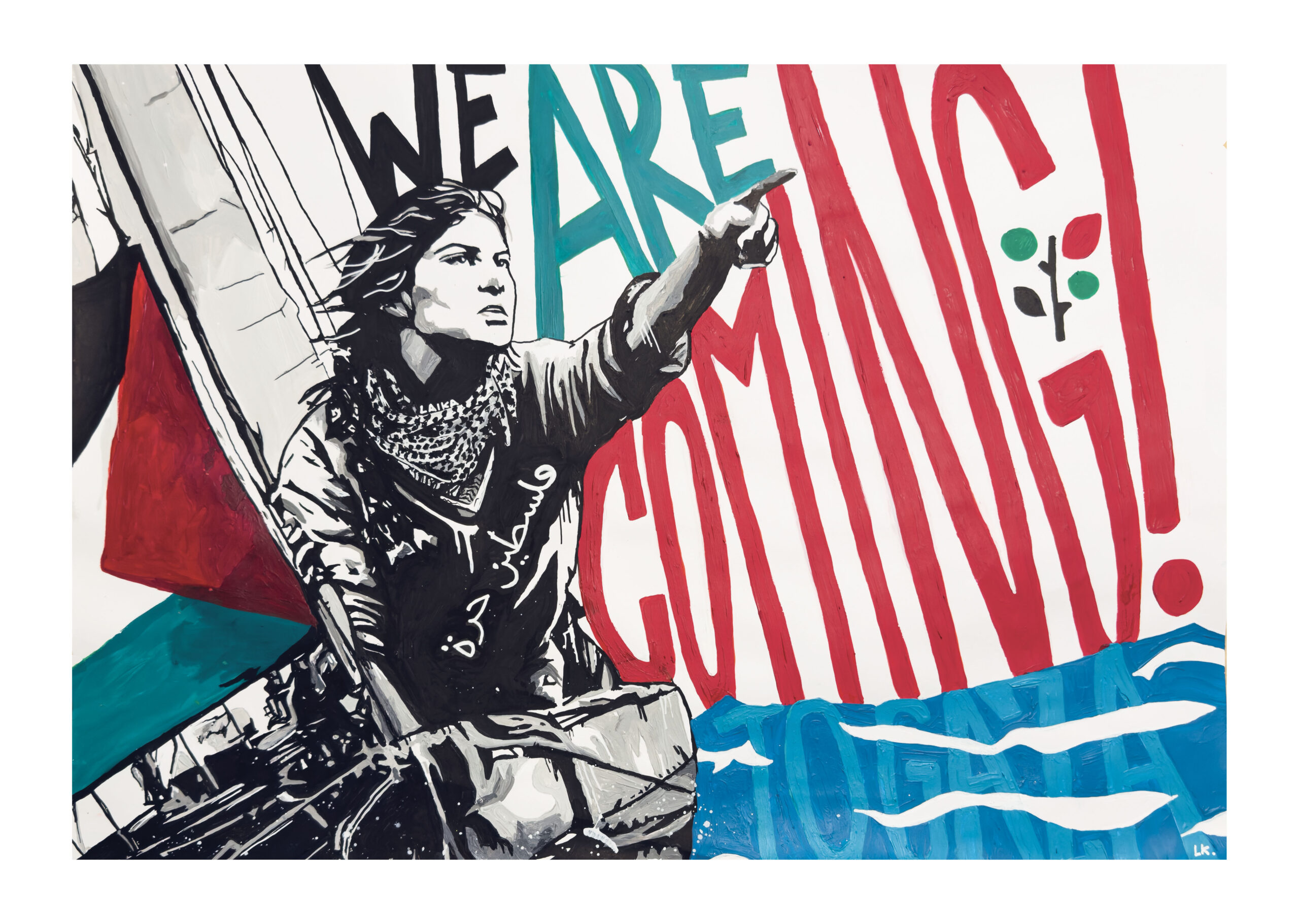 37-WE ARE COMING PRINT